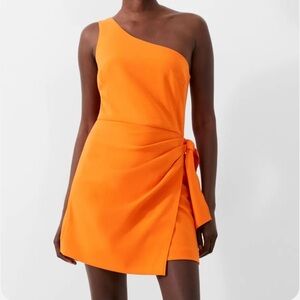 Whisper One Shoulder Sarong Tie Dress